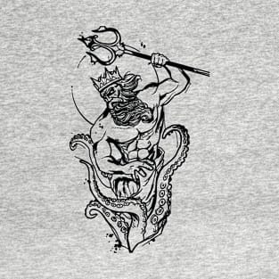 Viking tattoo black and white T-Shirt